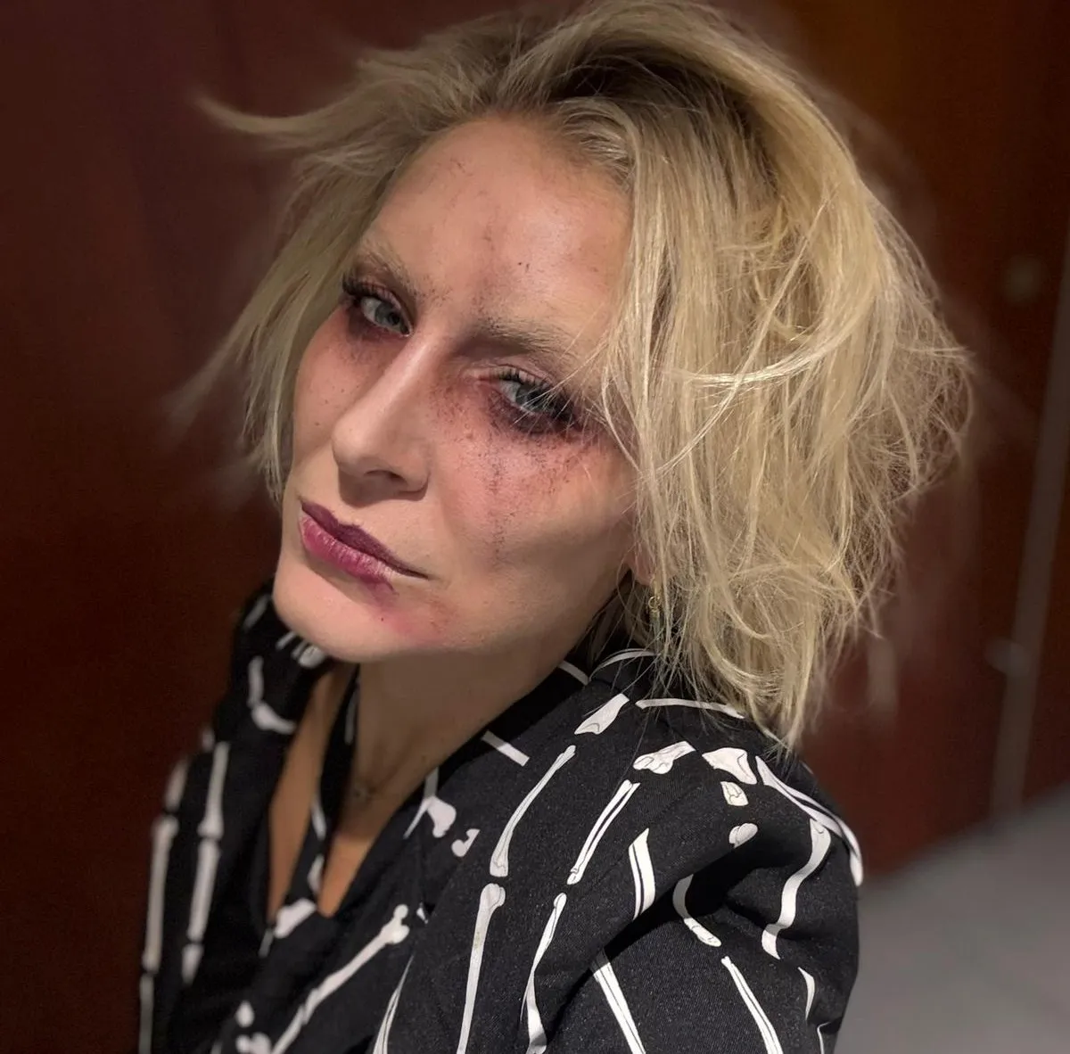 Louise Boyce dressed for Halloween 